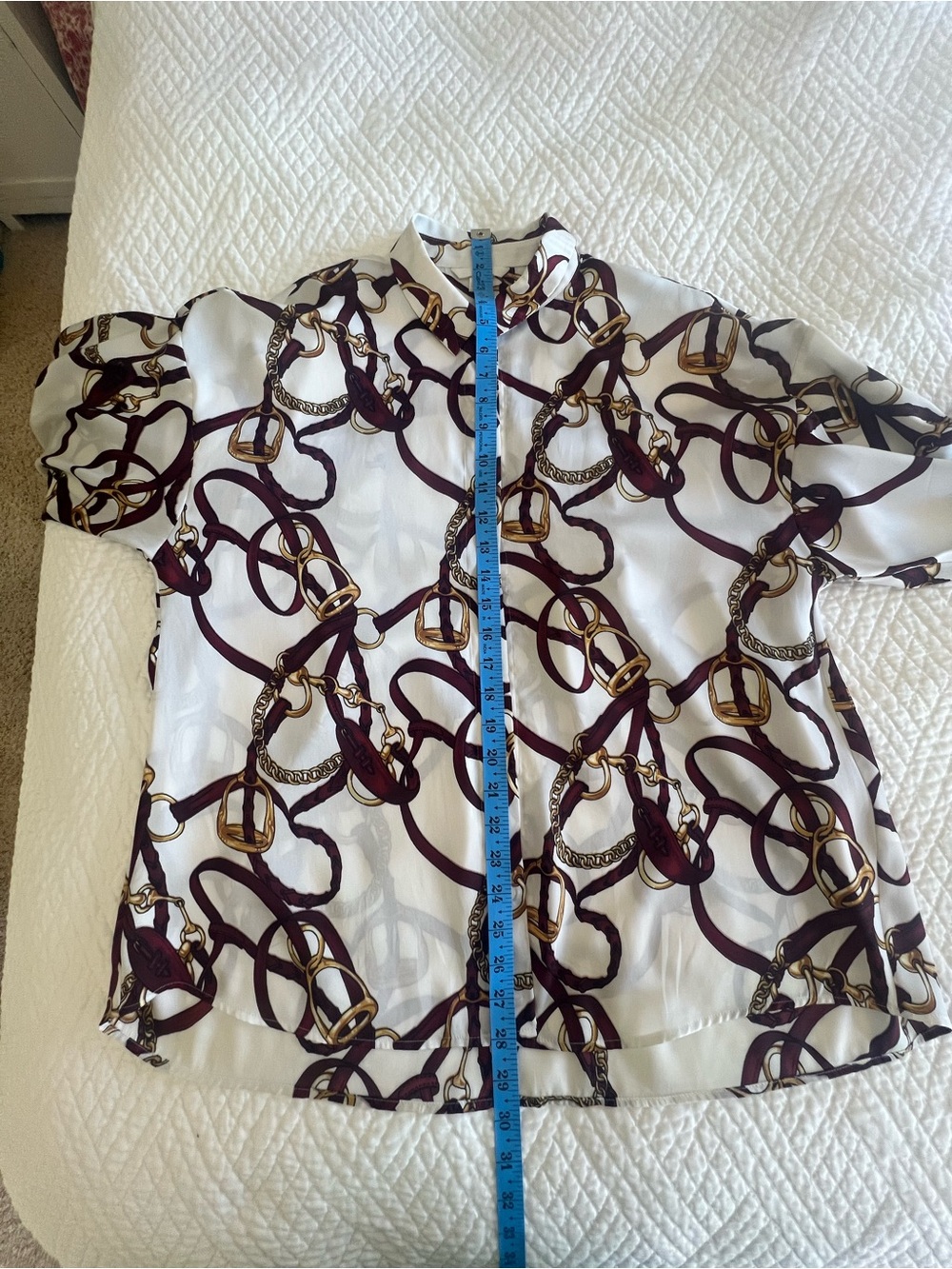 H&M Equestrian Chain Print Blouse - Picture 5 of 5